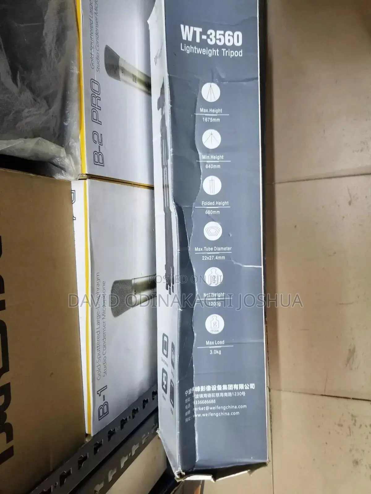 Wt-3560 Lightweight Aluminum Tripod
