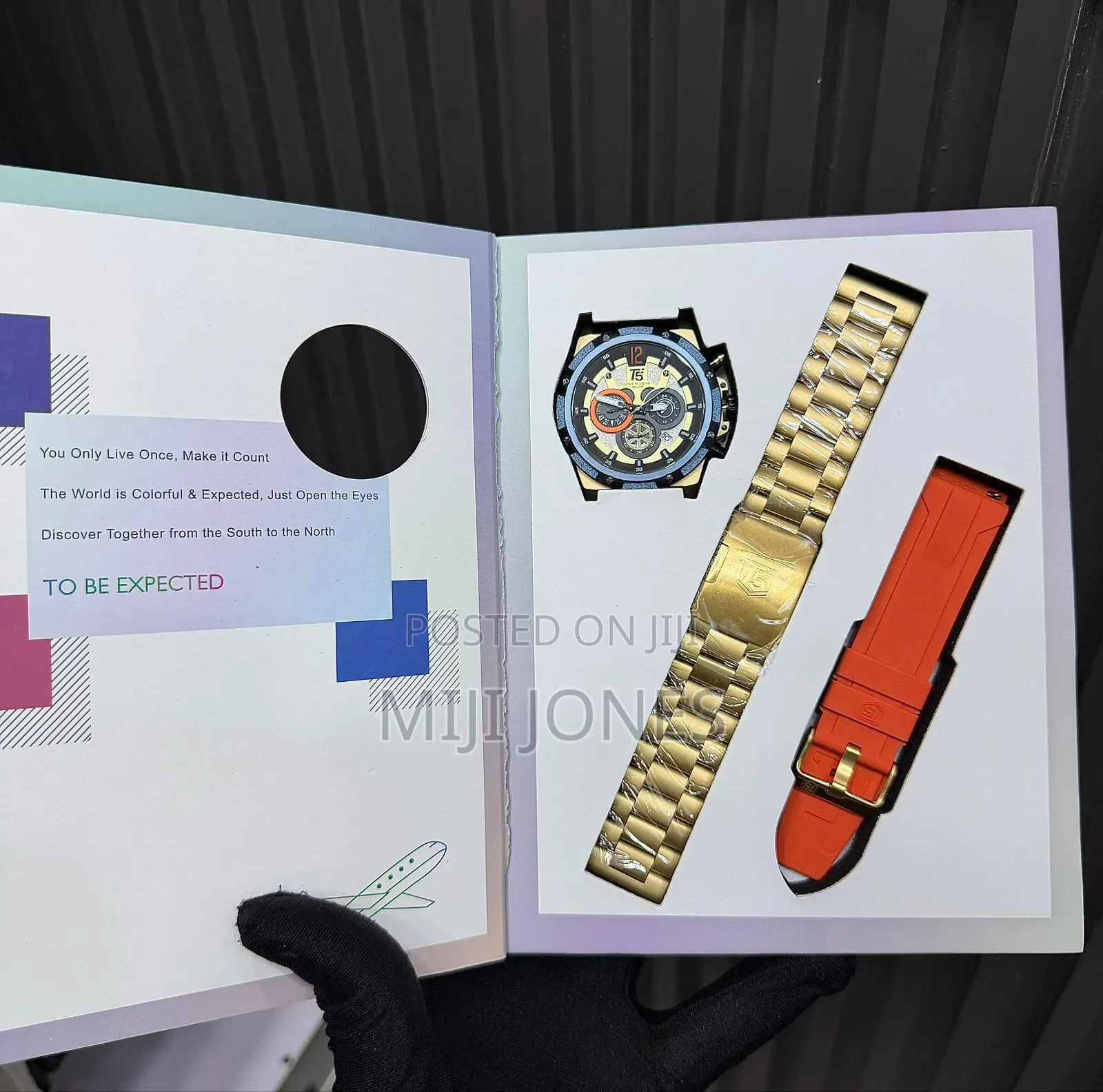 "T5 Ultimate Watch Package: 2 Straps, Box Bag"