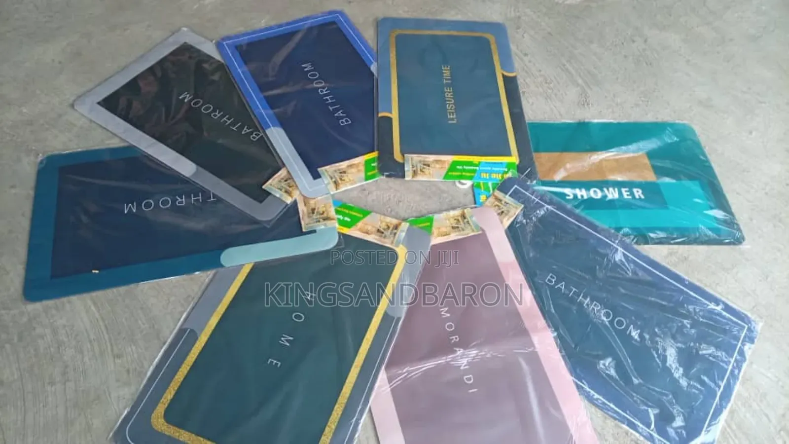45x75cm Silicon Bathroom Mats Available