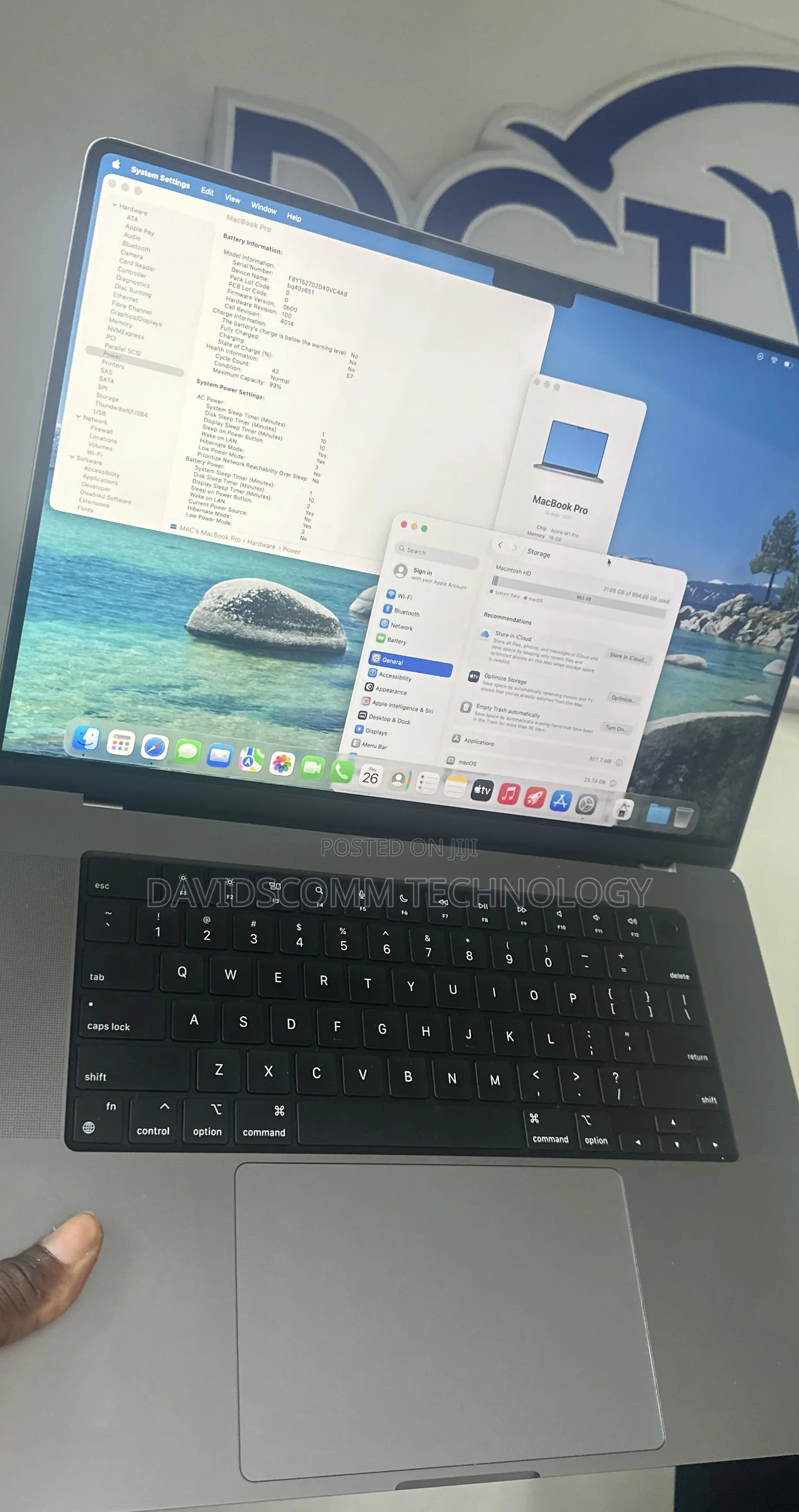 Laptop Apple MacBook Pro 2021 M1 16GB Apple M1 Pro SSD 1T