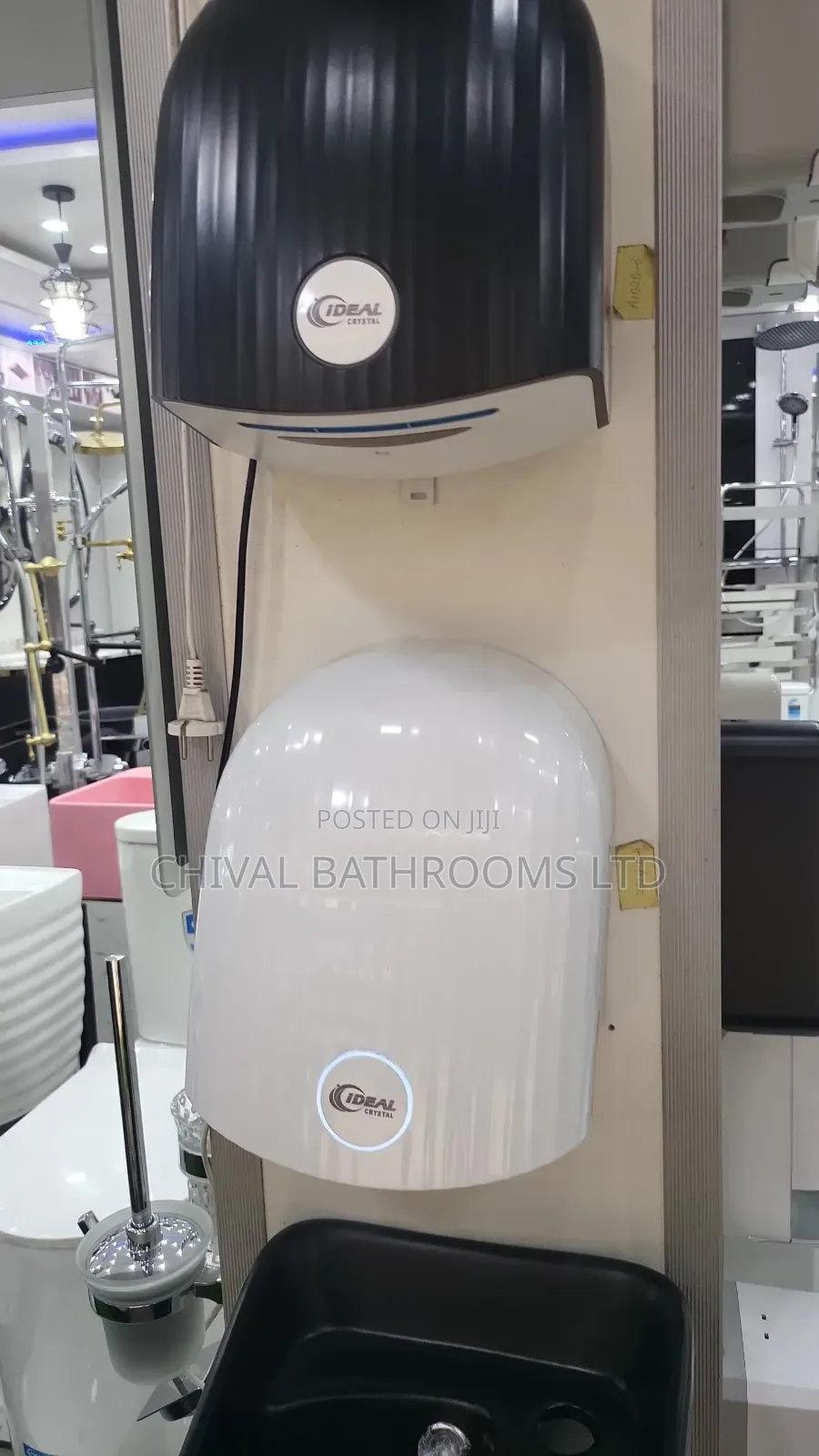 Ideal Crystal Industrial Hand Dryer (Black/White)