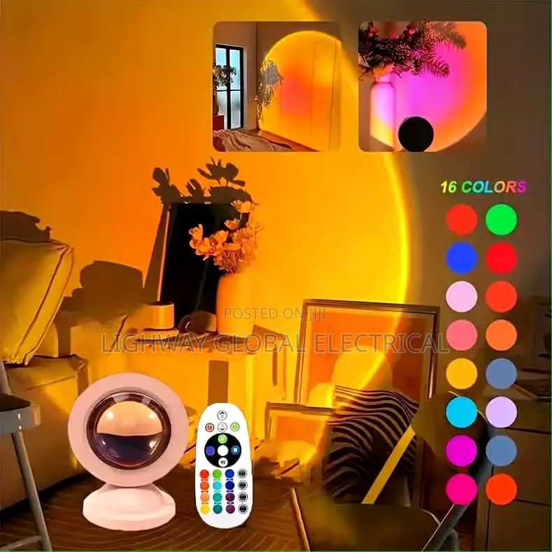 Led Usb Portable Mood Sunset Projector Home Decor Lamp