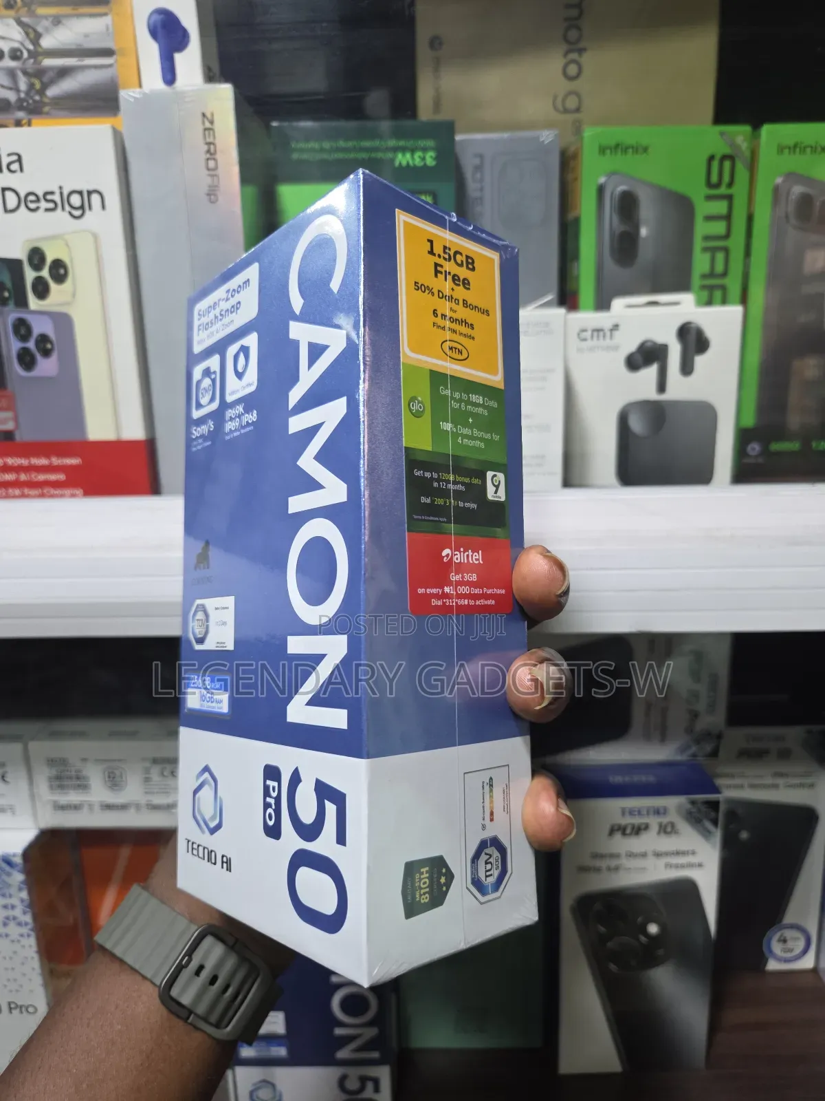 New Tecno Camon 50 Pro 256 GB Black