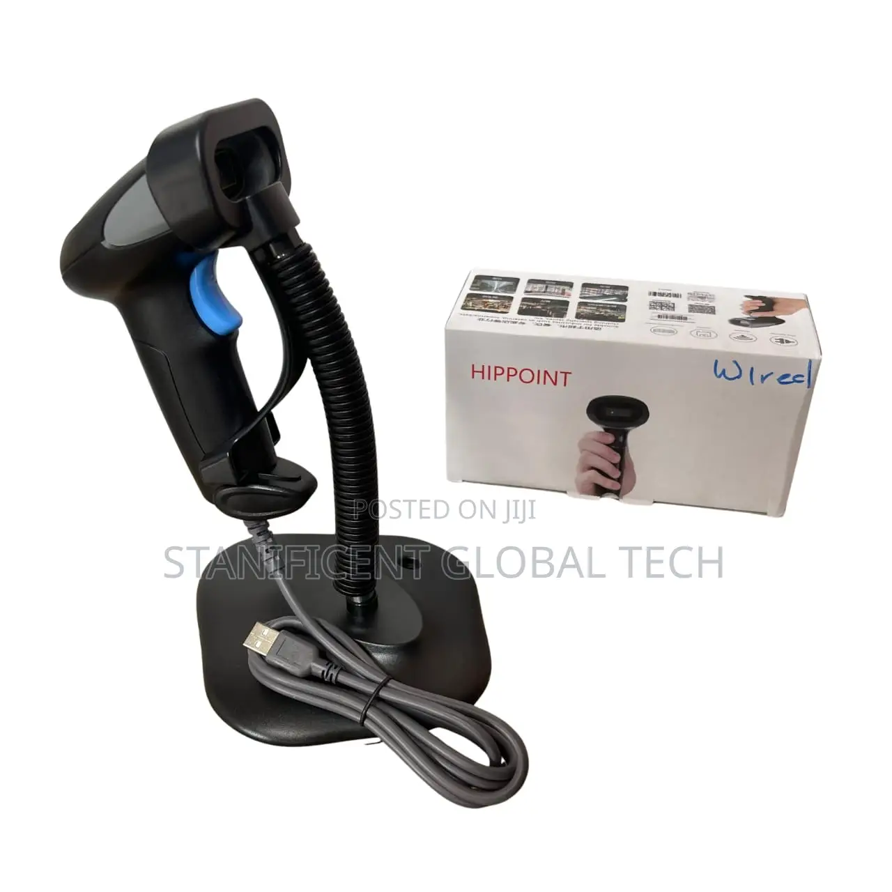 Hippoint Usb Barcode Scanner With Stand