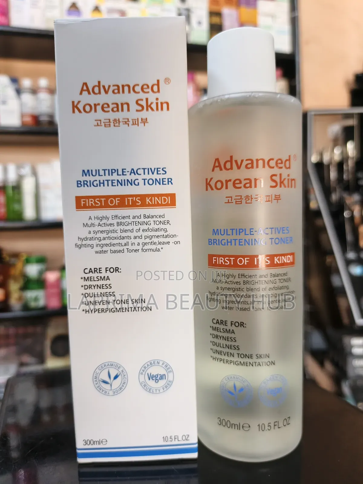 Advanced Korean Skin Multiple Actives Brightening Toner.