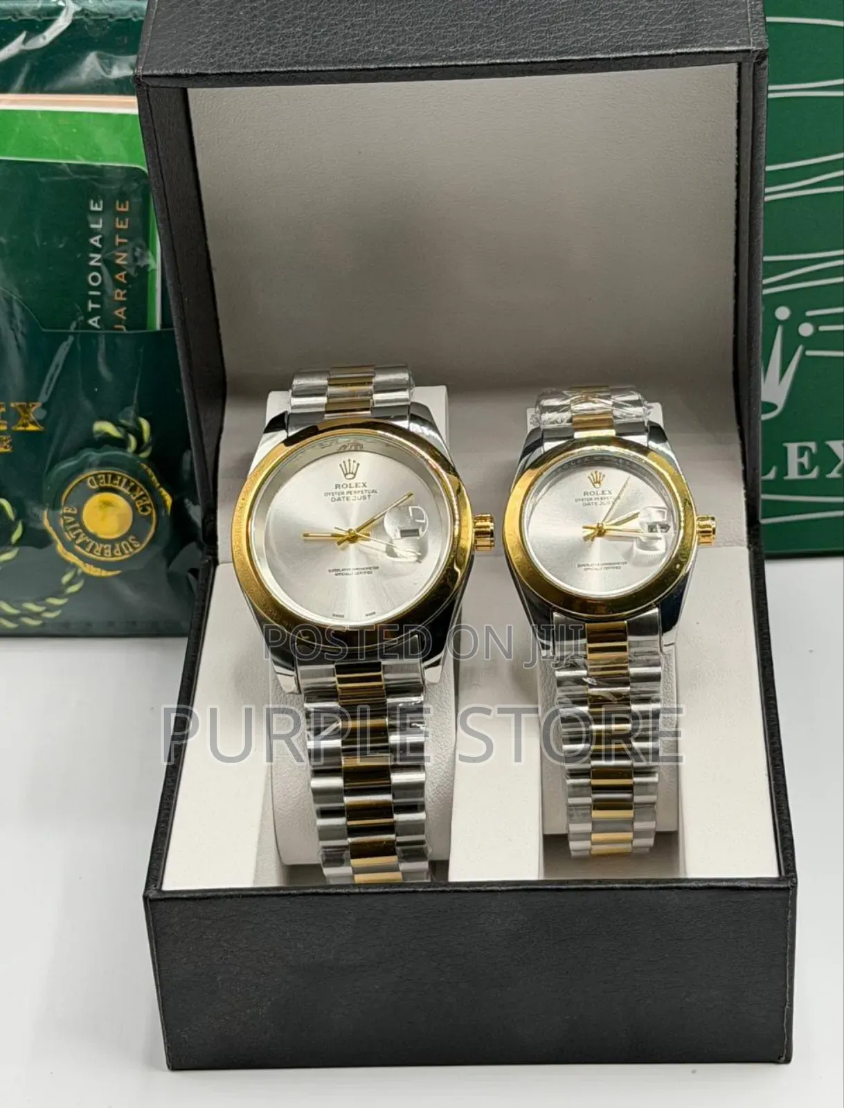 Rolex Couples Datejust Plain Dial Watches (Price Is for Both Watches)