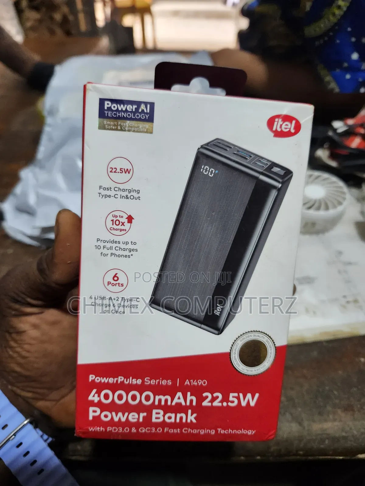 Itel 40000mah Powerpulse A1490 22.5w Fast Charging Power Bank