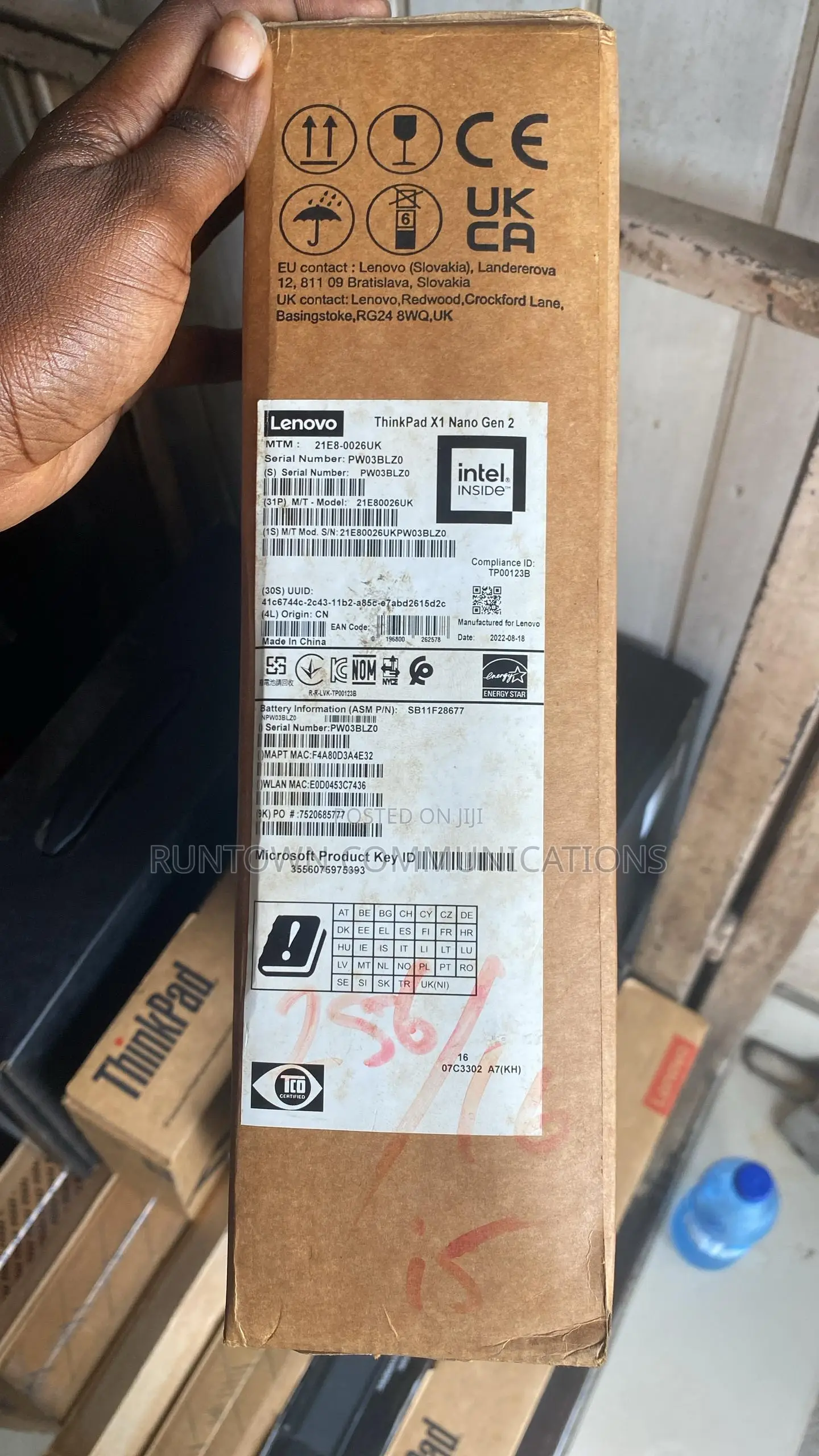 New Laptop Lenovo ThinkPad X1 16GB Intel Core i5 SSD 256GB