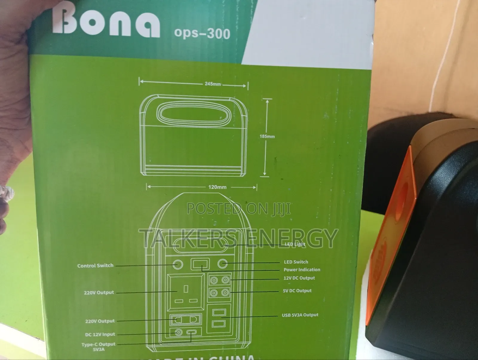 Portable Solar Powerbank - 300w Inverter 12v 20ah