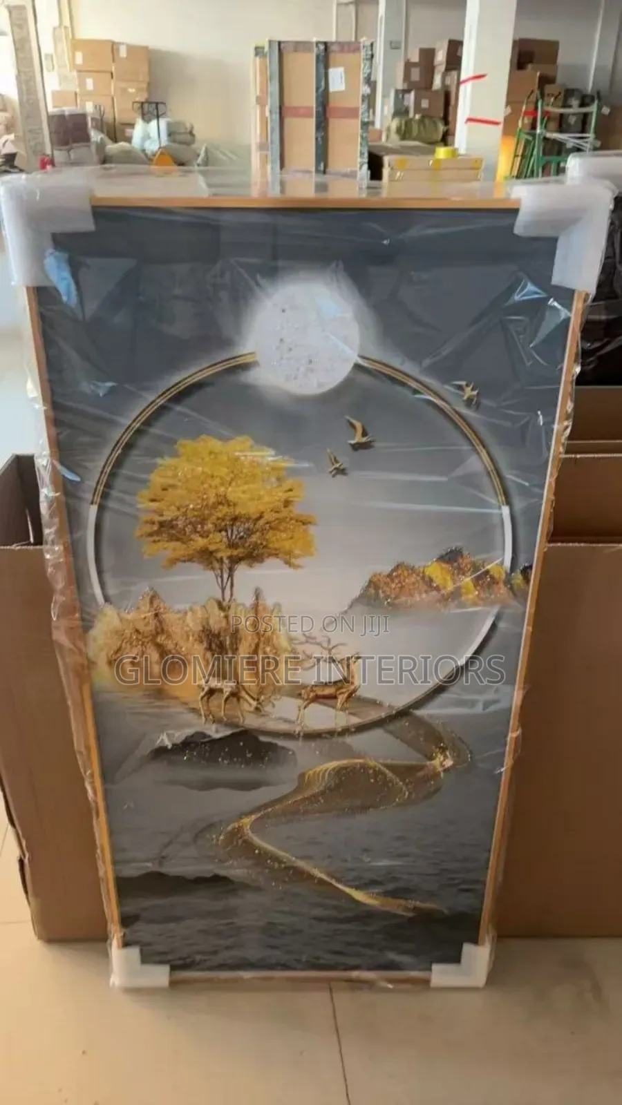 70by140 Acrylic Stoned Frame With Led Light