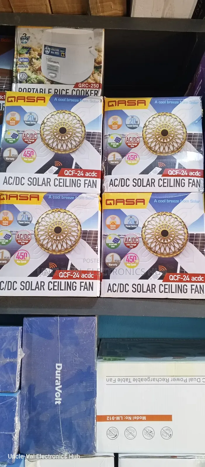 Qasa Ac/Dc Solar Ceiling Fan