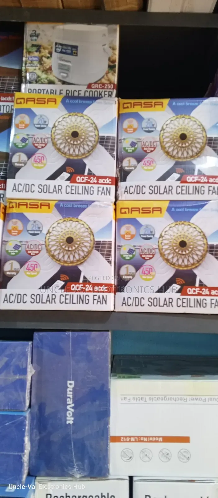 Qasa Ac/Dc Solar Ceiling Fan