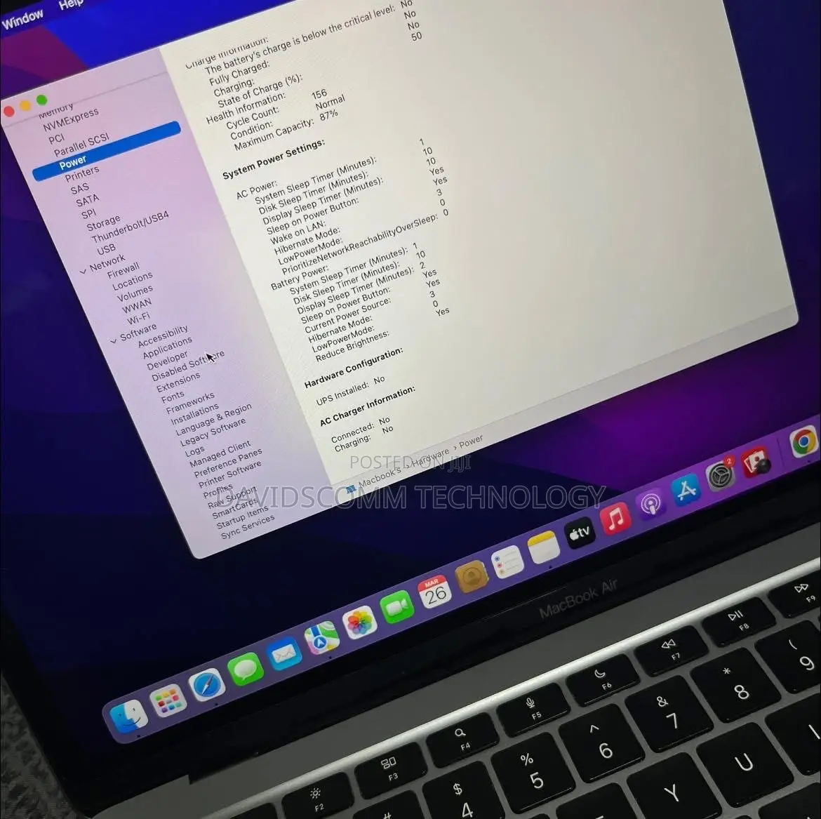 Laptop Apple MacBook Air 2020 M1 16GB Apple M1 SSD 256GB