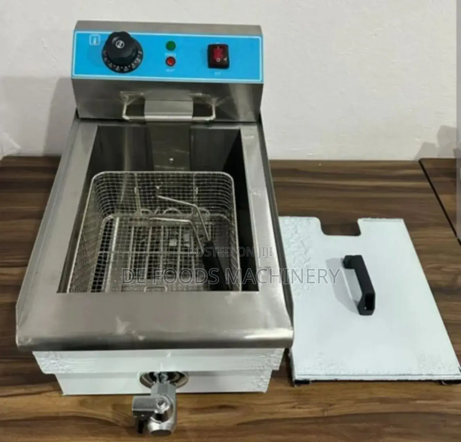 Single Basket Electric Deep Fryer With Tap