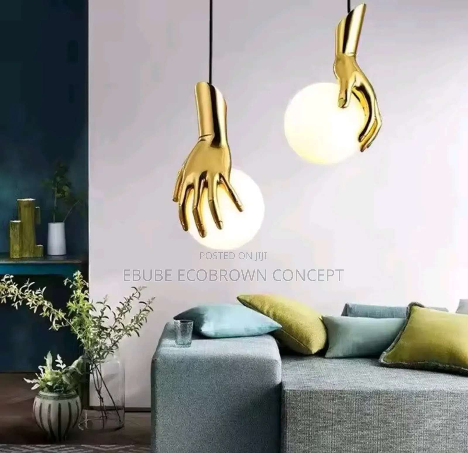 Golden Finger Luxury Dropping Pendant Lamp Light for Modern Homes Lamp