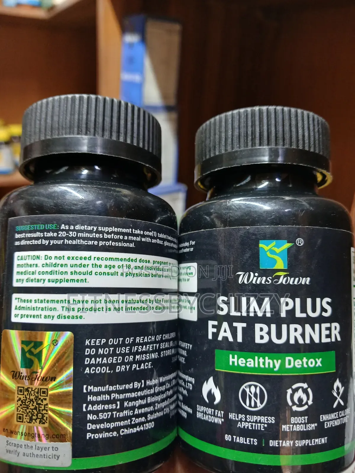 Wins Town Slim Plus Fat Burner Healthy Detox X 60 Tablets