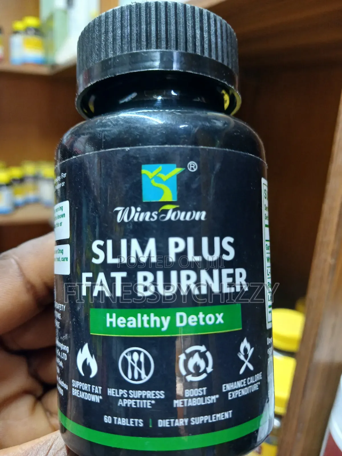 Wins Town Slim Plus Fat Burner Healthy Detox X 60 Tablets