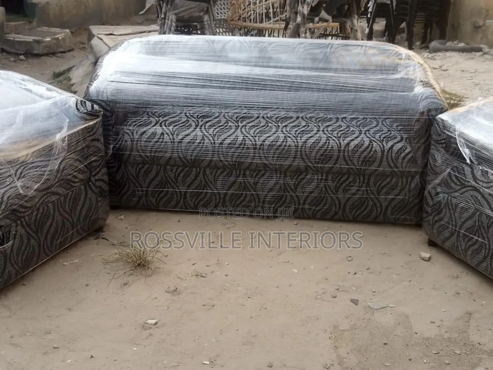 Elegant Living Room Sofa Set – 3 Seater 2 Singles Available