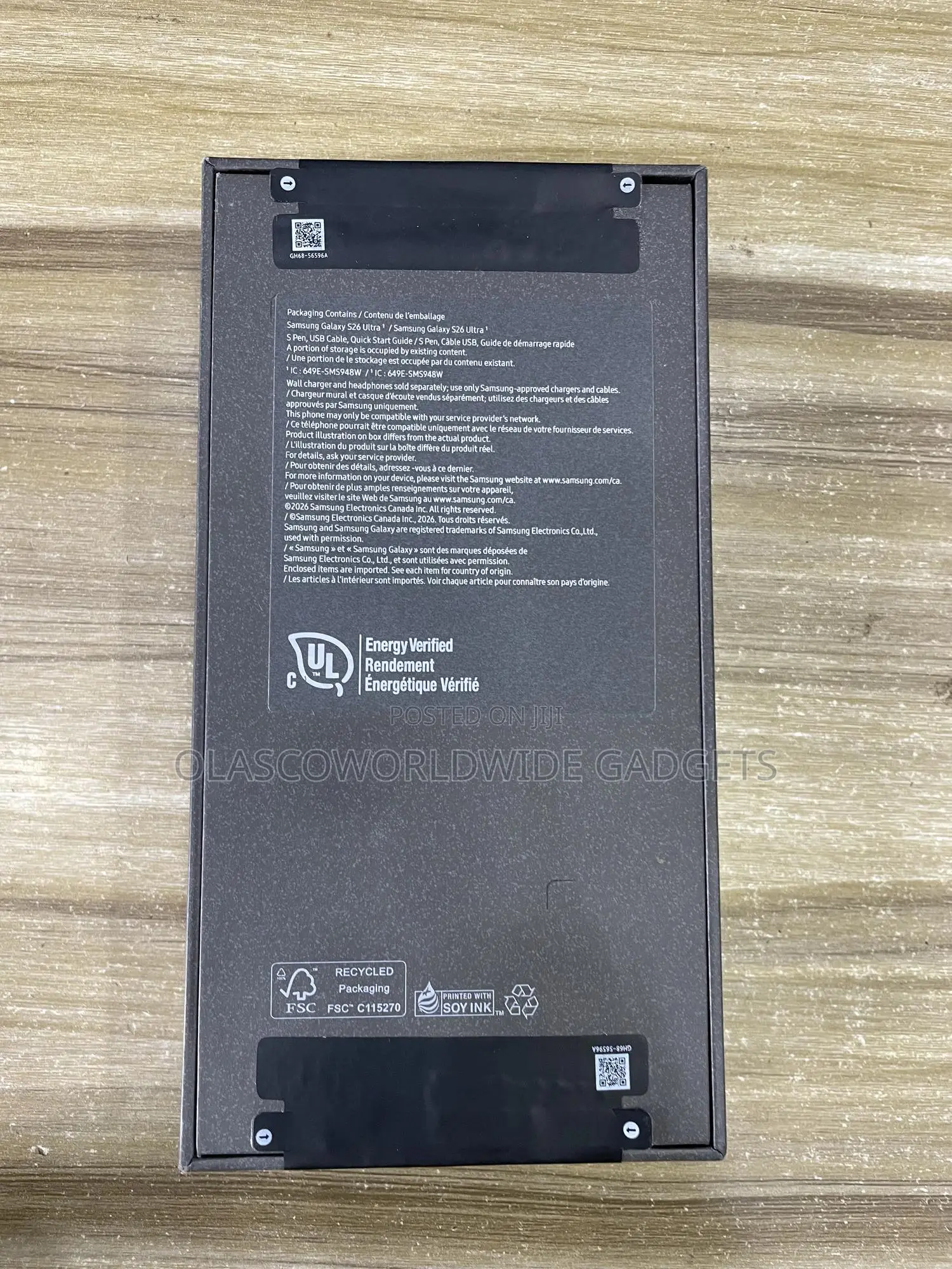 New Samsung Galaxy S26 Ultra 5G 256 GB Black