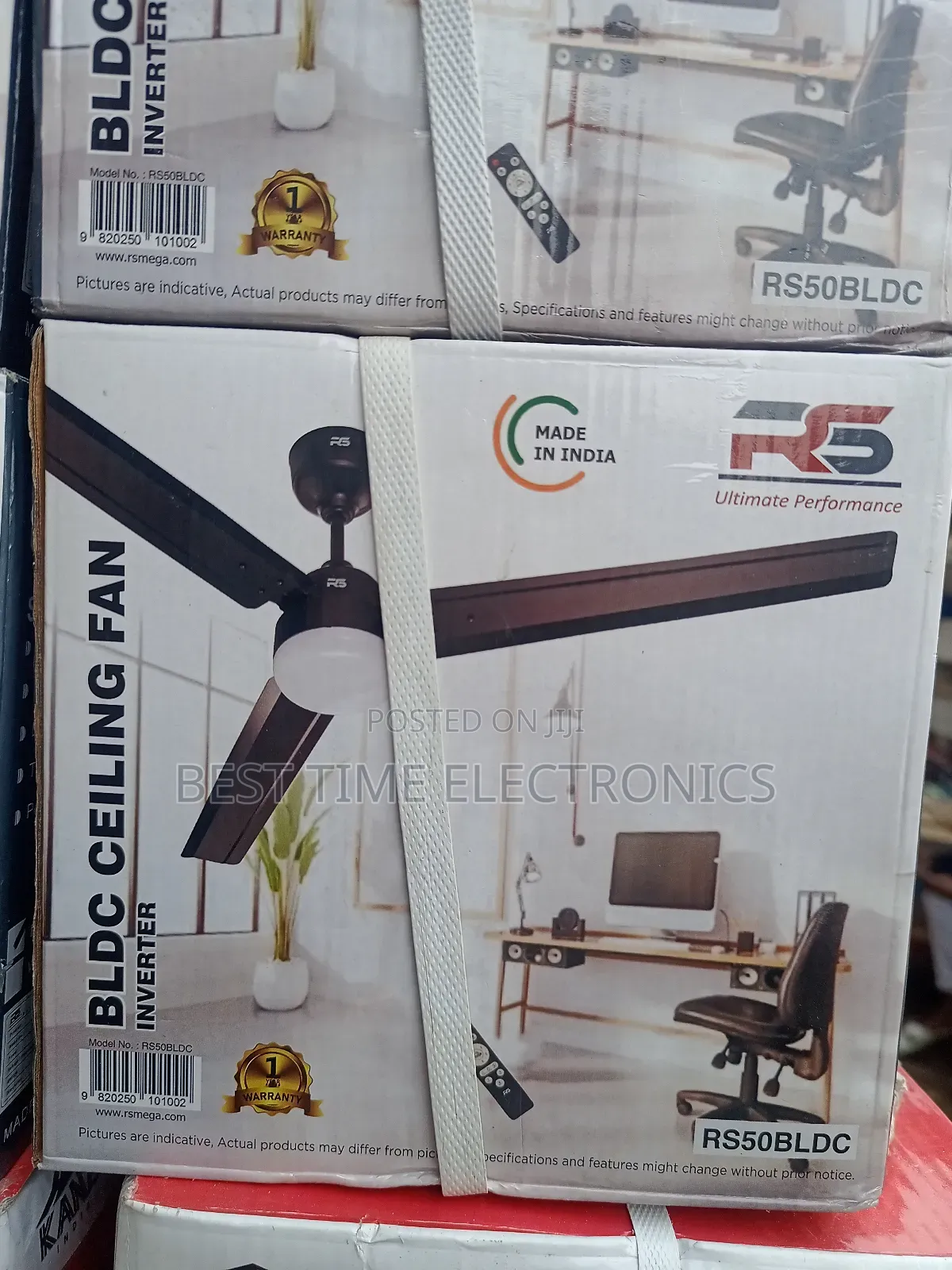 Rs India Inverter Ceiling Fan With Led Light Remote Control