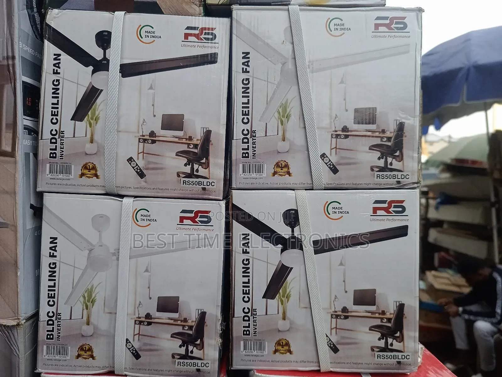 Rs India Inverter Ceiling Fan With Led Light Remote Control
