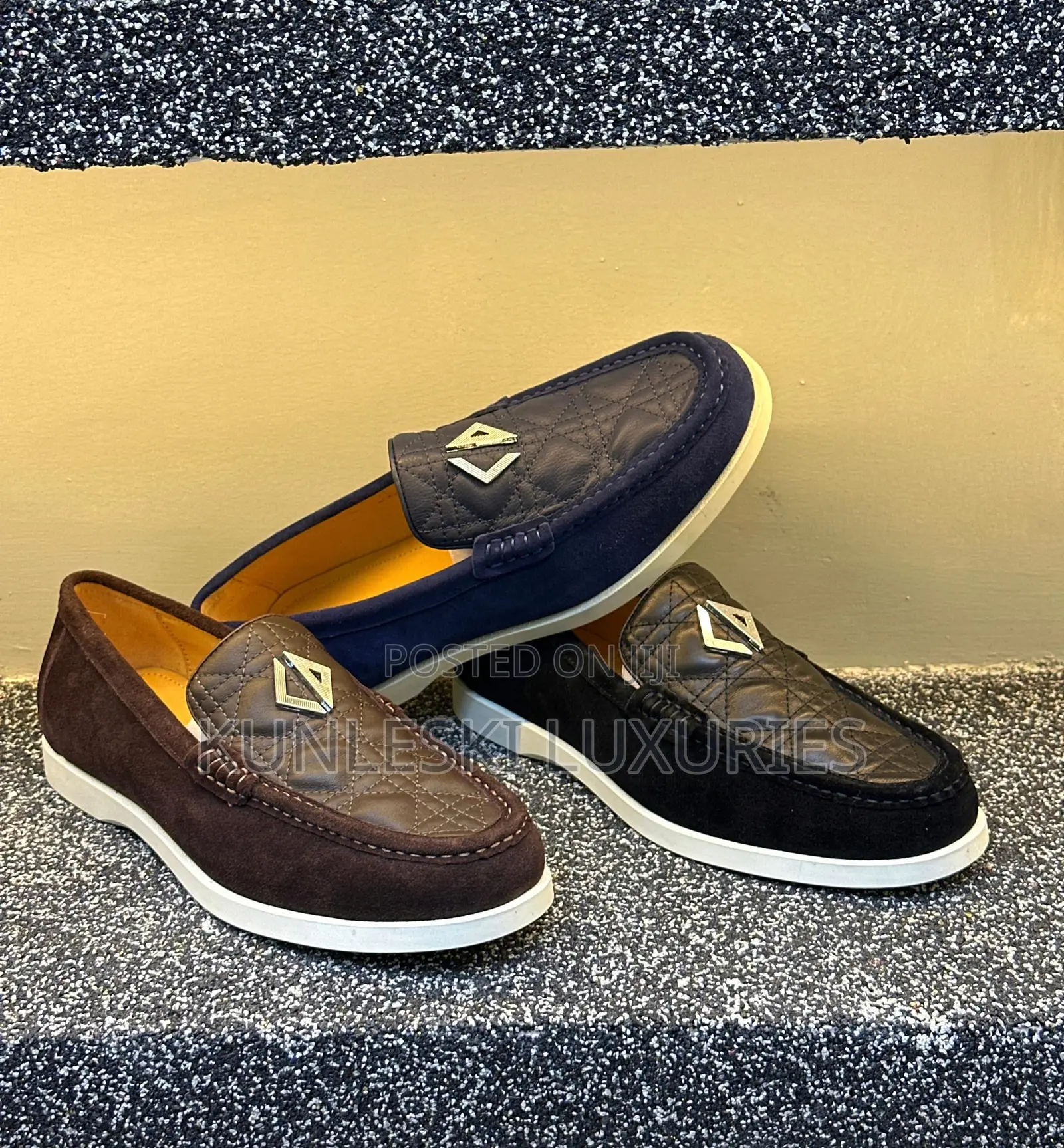 High Quality Dior Suede / Leather Men’S Loafers Shoe