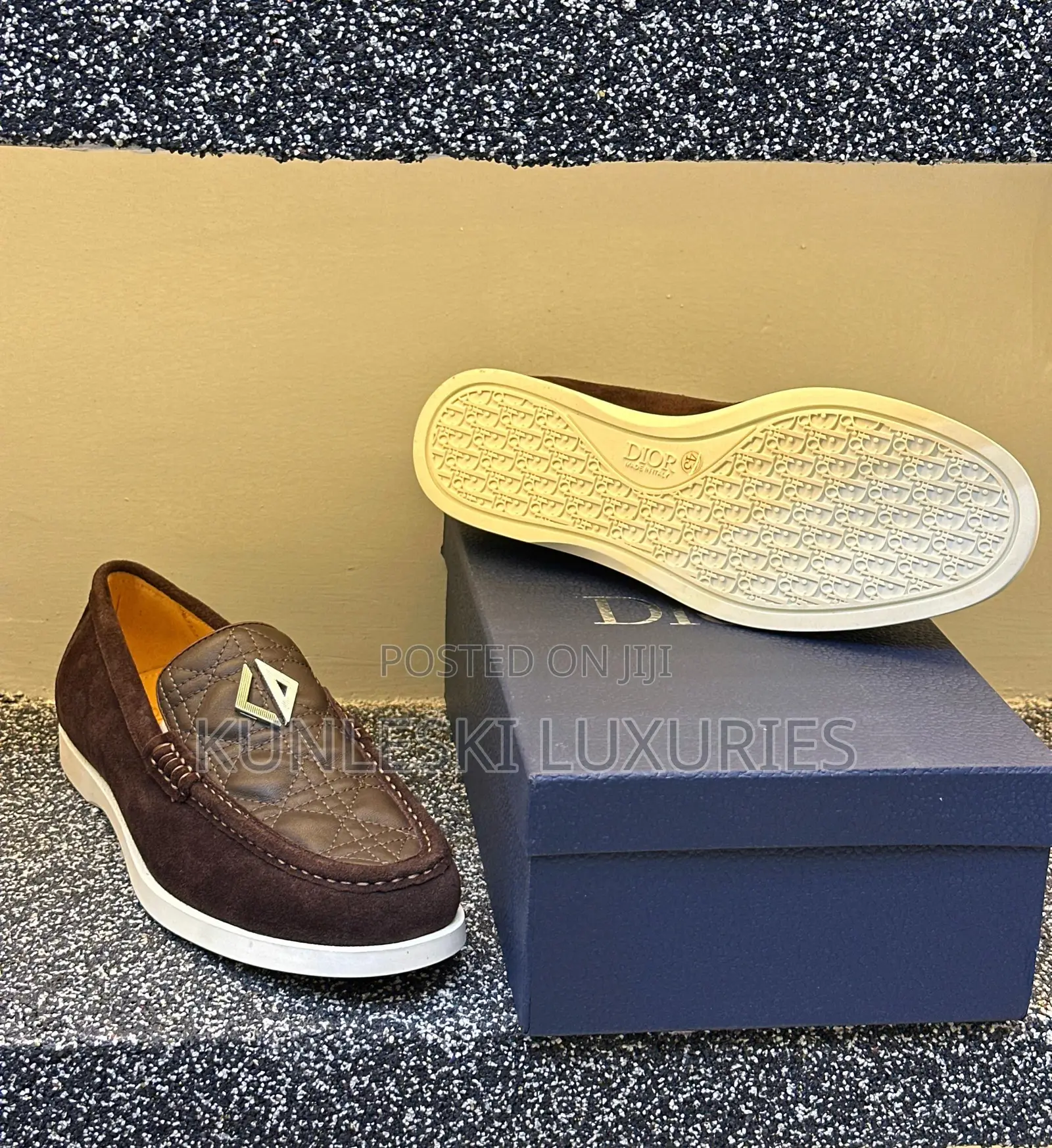 High Quality Dior Suede / Leather Men’S Loafers Shoe