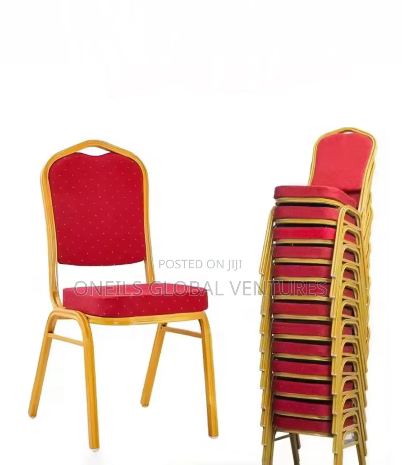 International Banquet Chair Red and Red