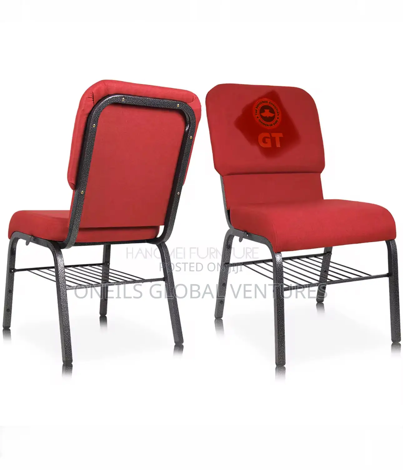 International Banquet Chair Red and Red