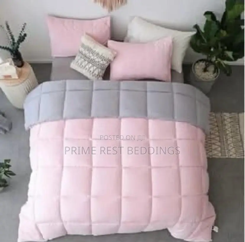 Duvet Set With Bedsheets – 2-in-1 Reversible Dual Tone Duvet Set (4x6)