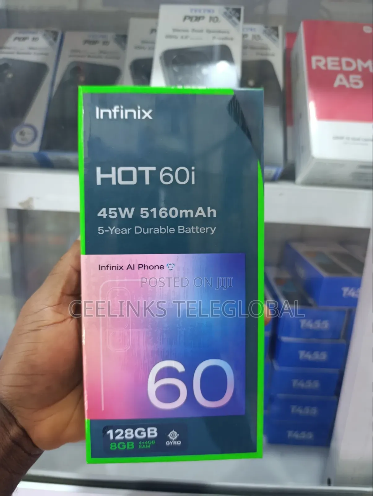New Infinix Hot 60i 128 GB Gray
