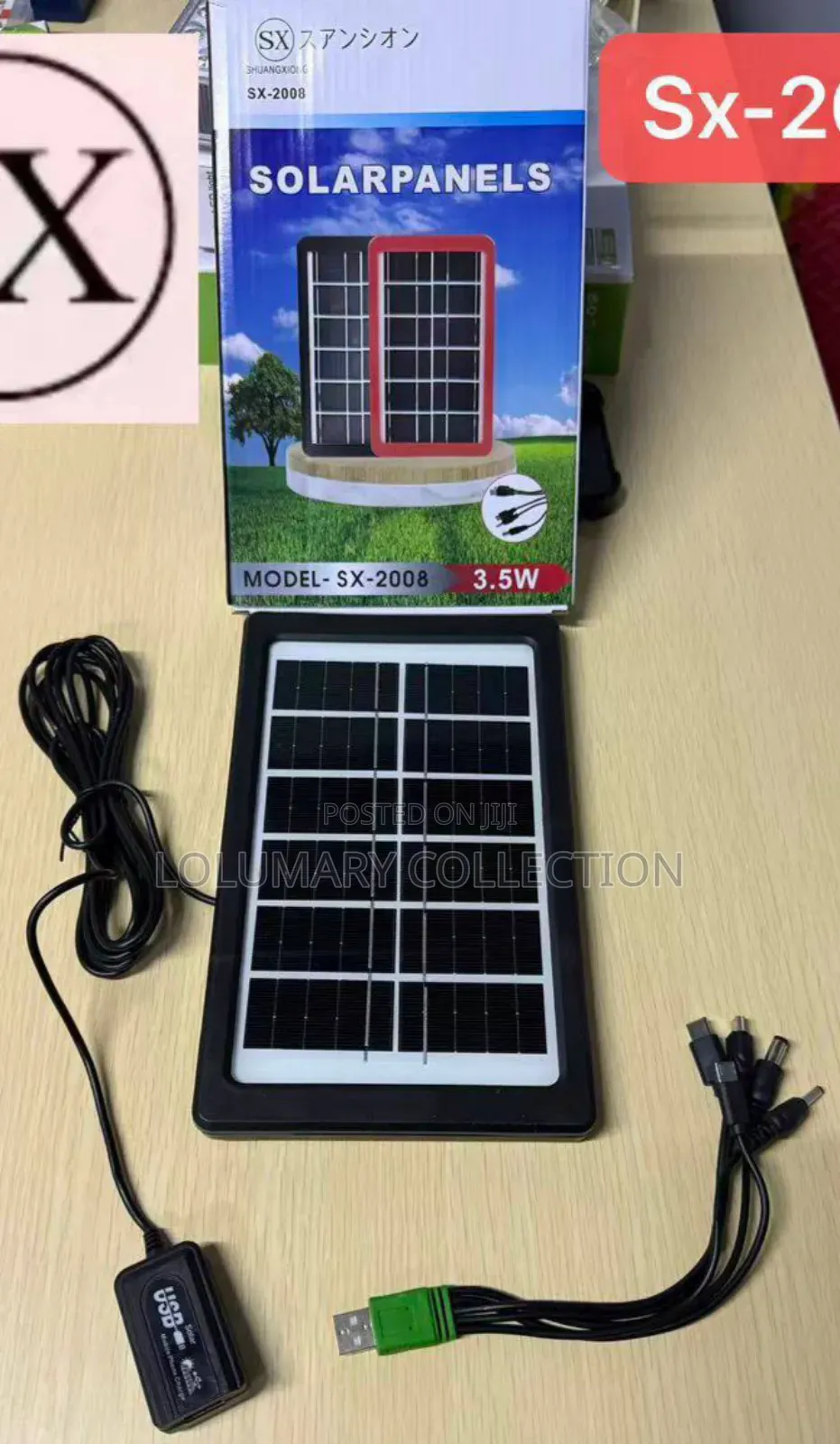 3.5w Solar Direct Charger With Usb Multi Cable – No Battery Needed