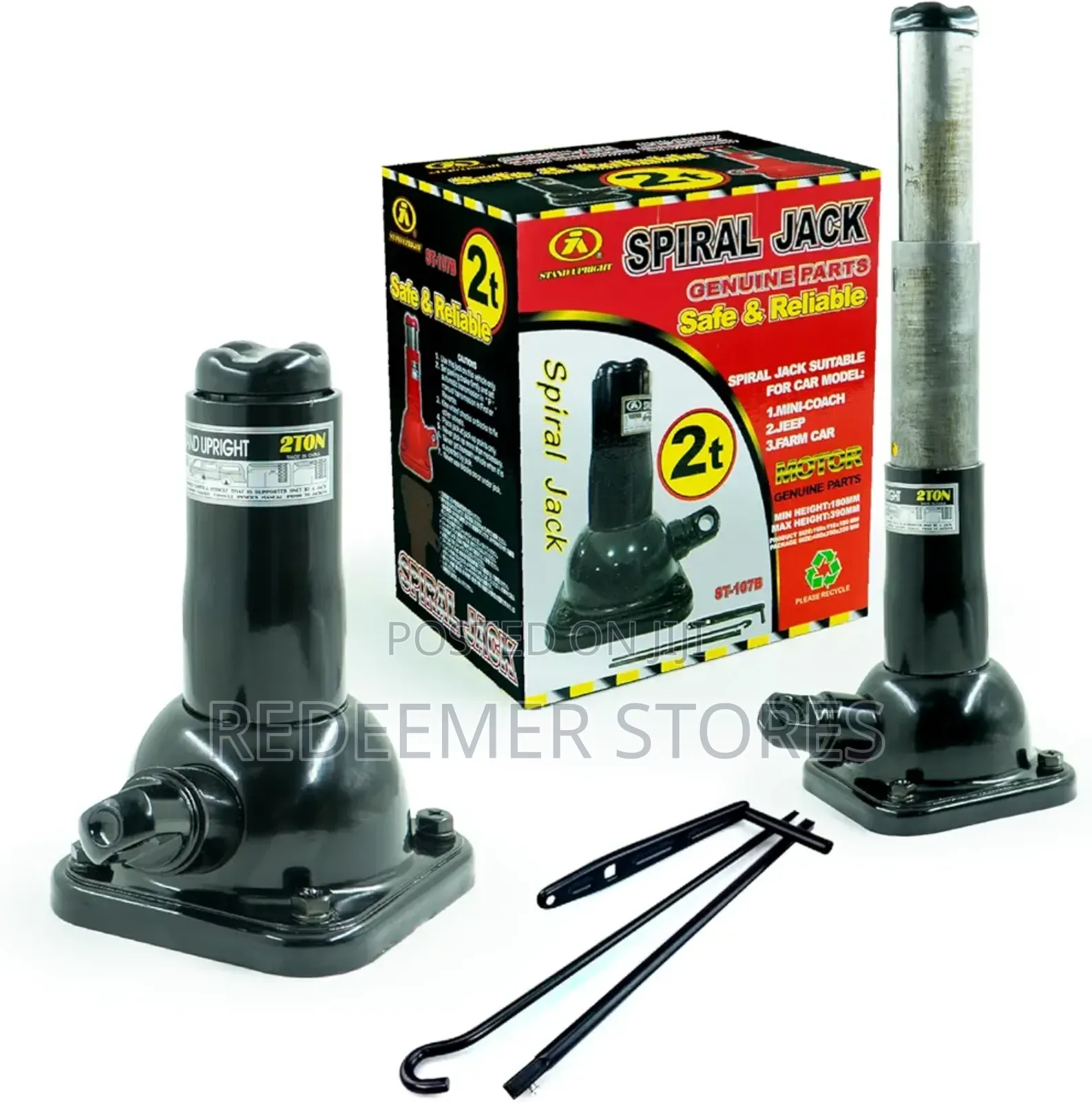 Heavy Duty Spiral Jack (2tons) for Suv and Sedan (Short)
