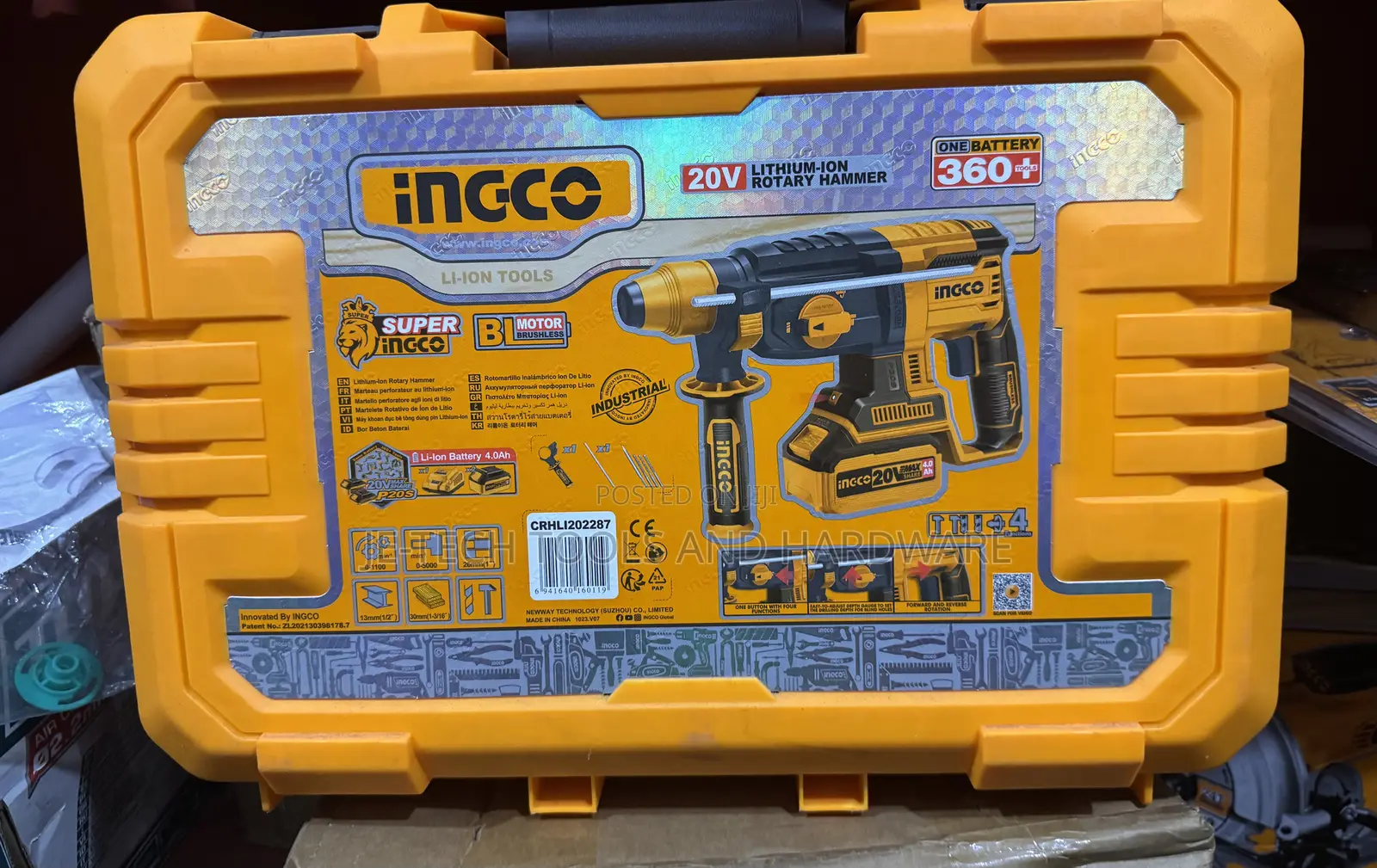 Lithium-Ion Cordless Rotary Hammer 20v