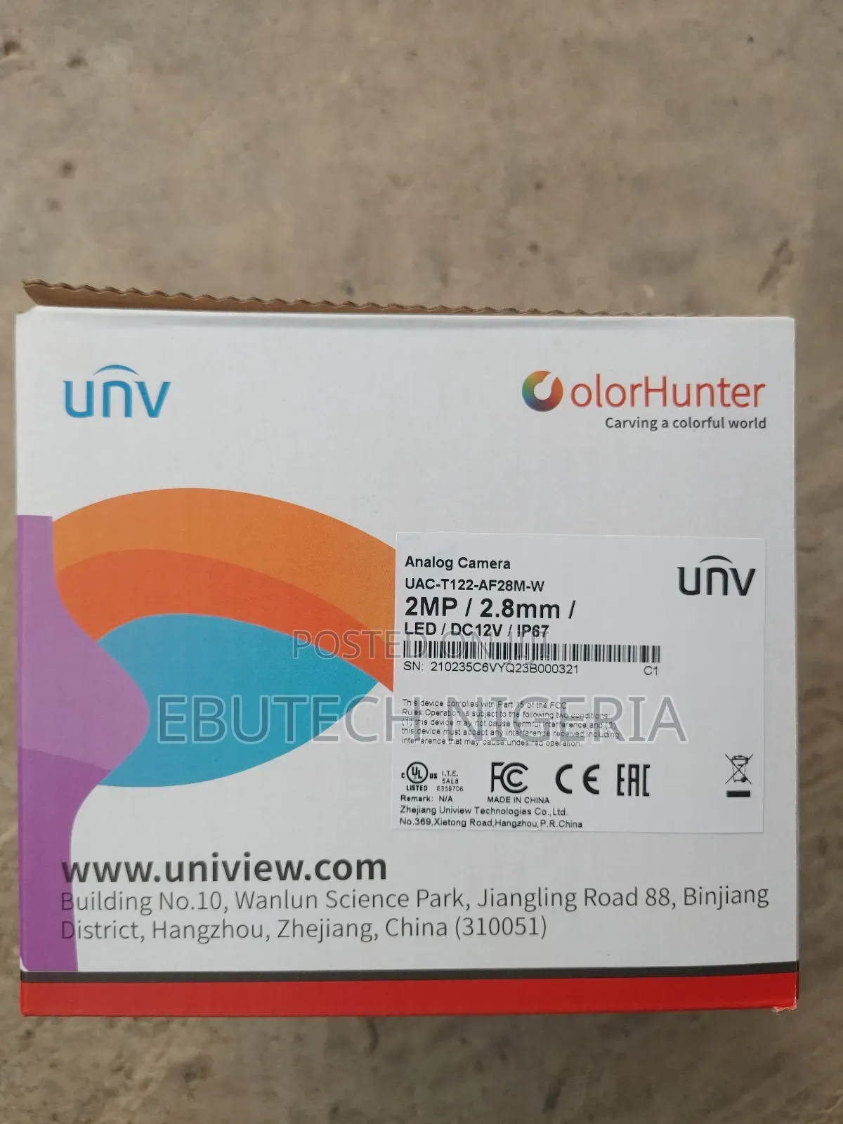 Uniview Uac-T122-Af28m-W-2mp Colorhunter Fixed Warm Light Turret CCTV