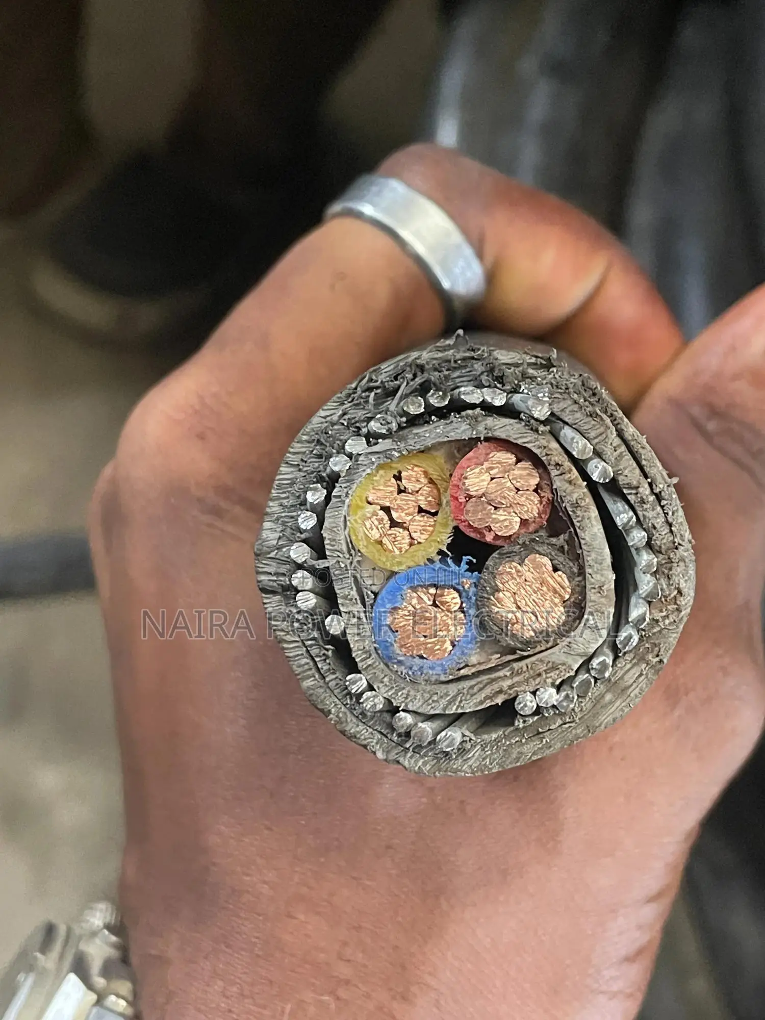 35mm 4core Armored Cable Kabel Metal