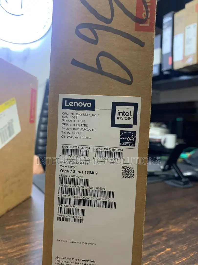 New Laptop Lenovo 16GB Intel Core Ultra 7 SSD 1T