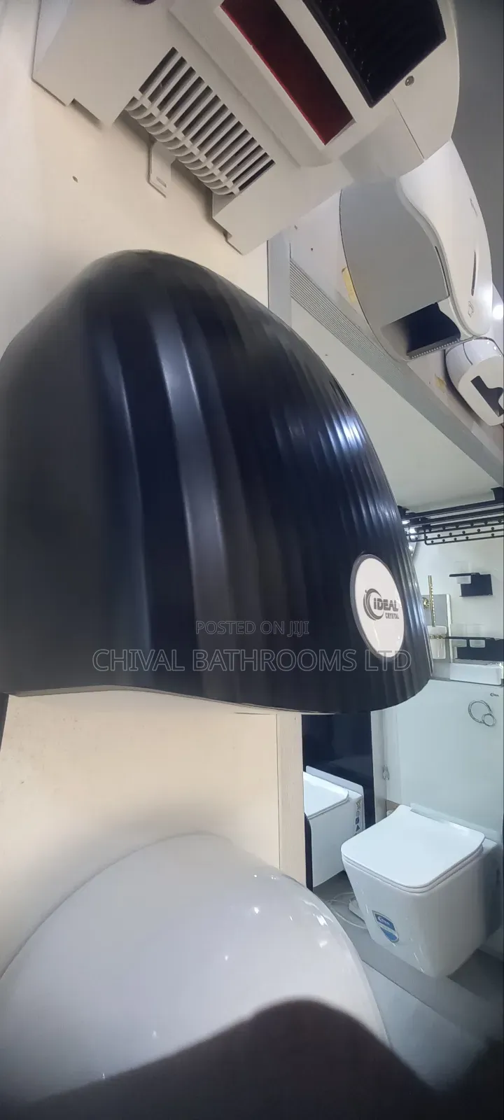 Ideal Crystal Industrial Hand Dryer (Black/White)