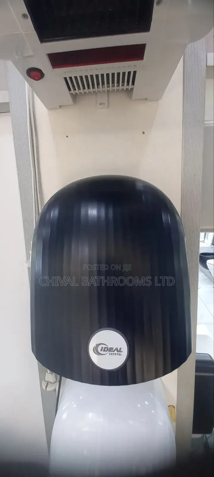 Ideal Crystal Industrial Hand Dryer (Black/White)