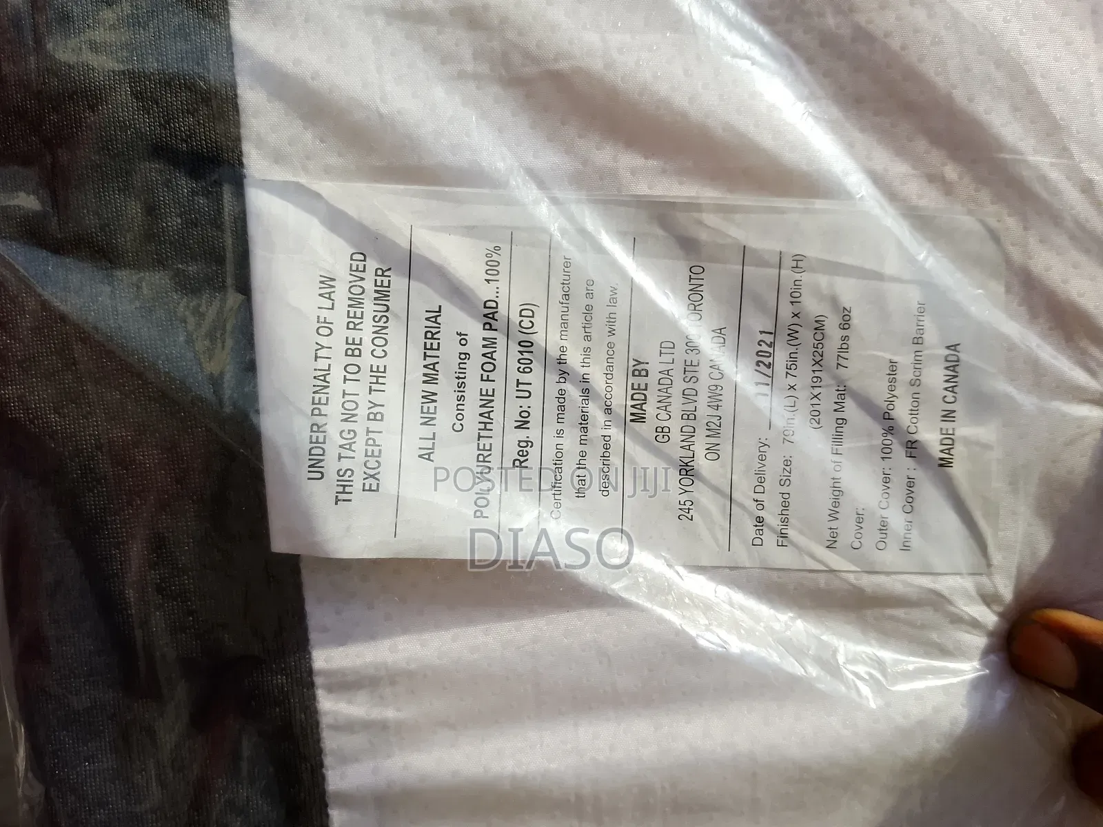 Order 4 Your Affordable Canadian 6x6 Memory Foam Matres Get 1 Pillow