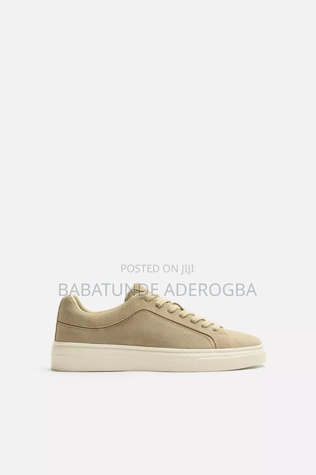 Zara Beige Suede Sneakers