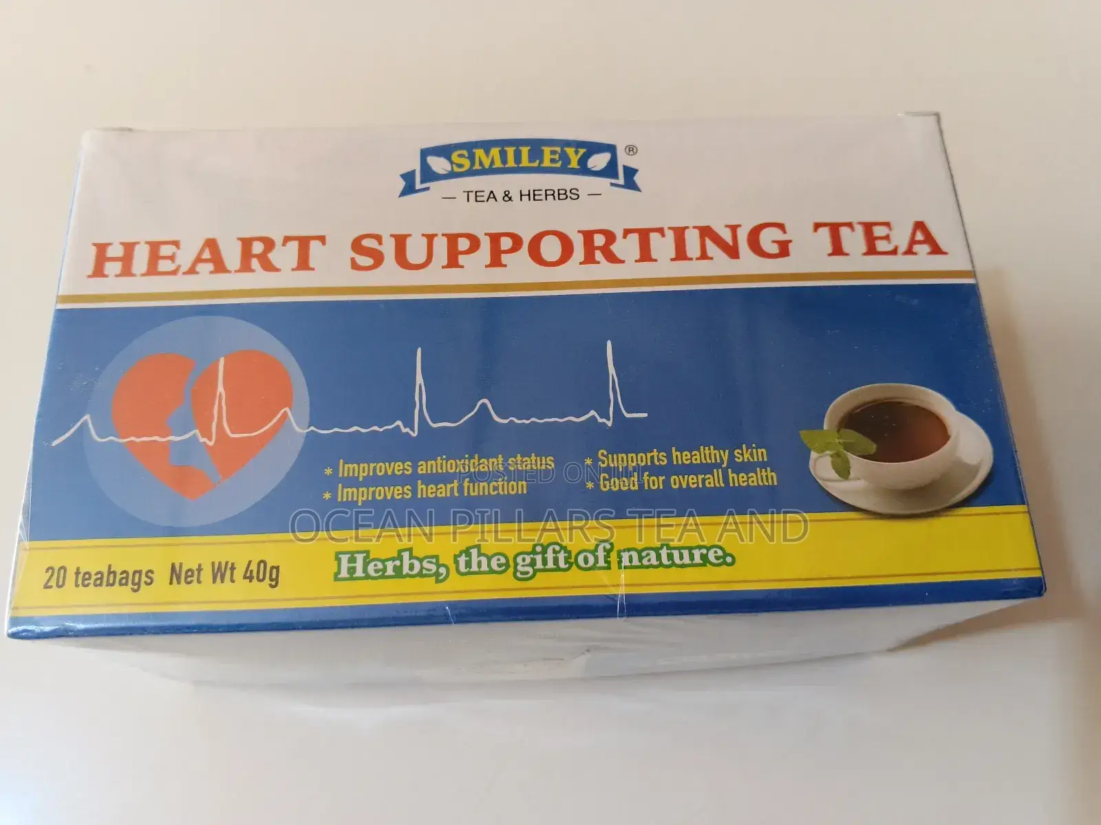 Smiley Heart Supporting Tea