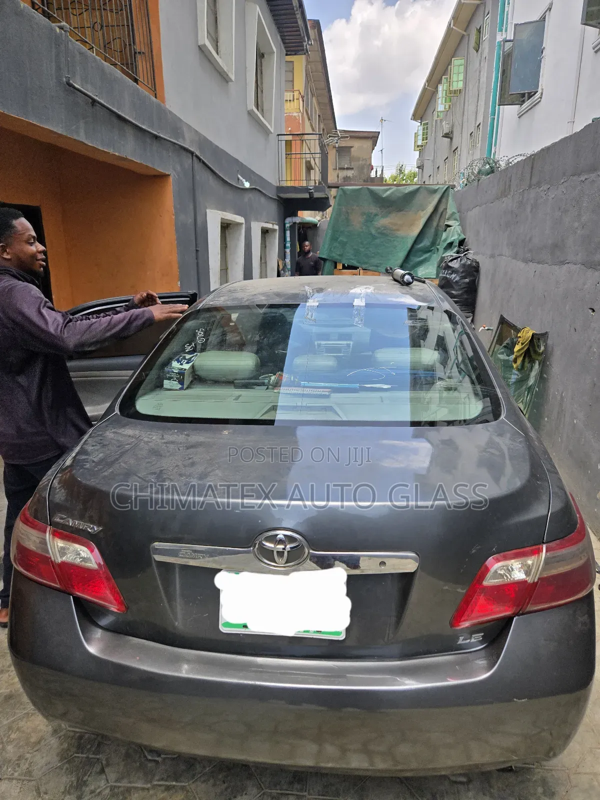 Toyota Camry Muscle 2007 Back Glass Available Installed