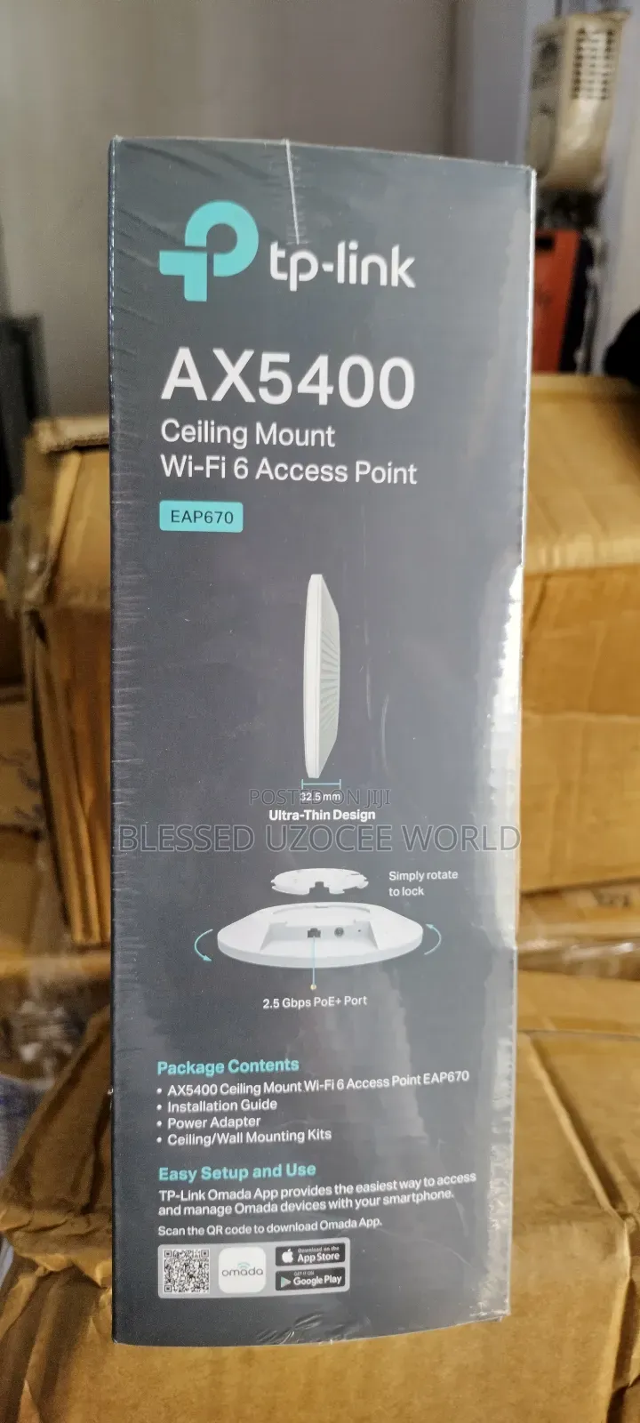 Tplink Eap670 Ax5400 Omada Celling Mount Wifi 6 Access Point Device