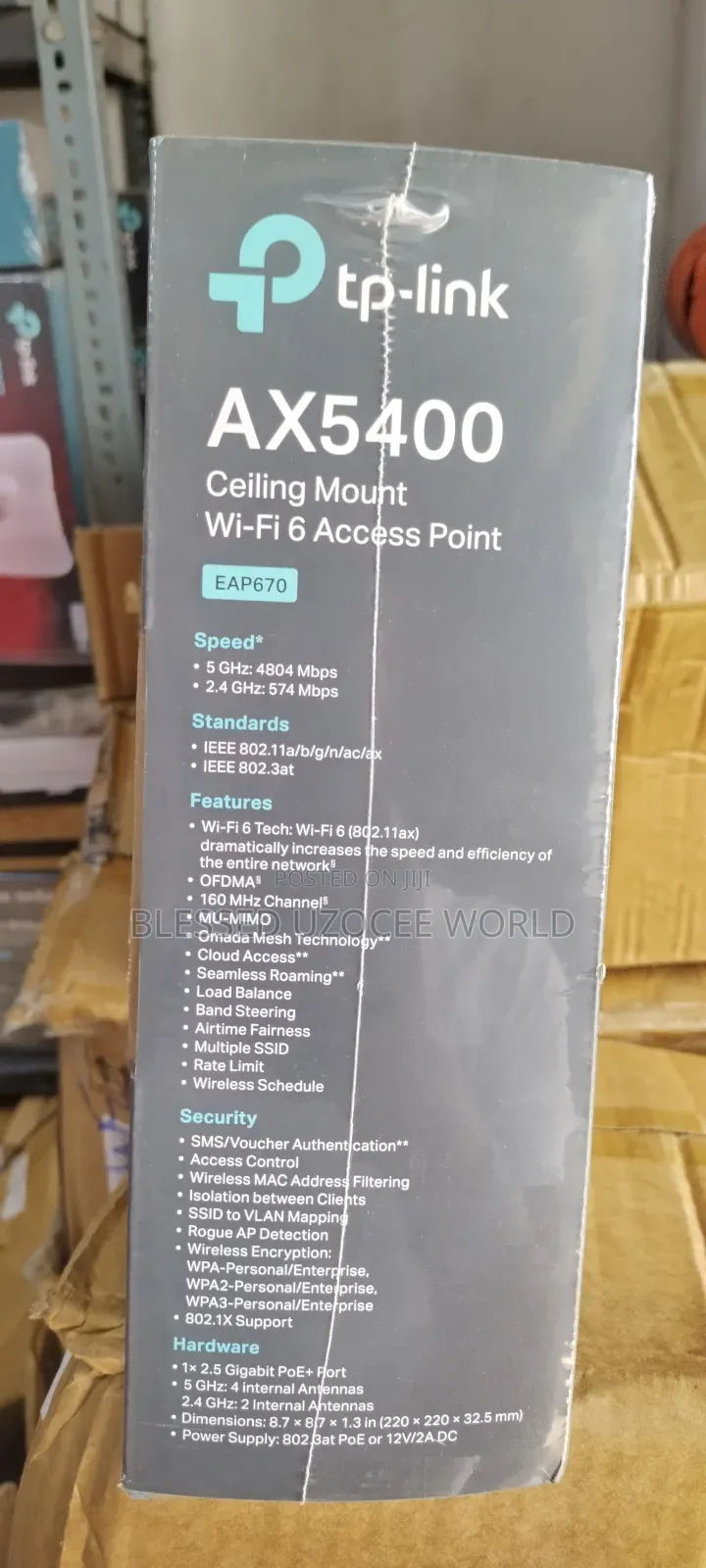 Tplink Eap670 Ax5400 Omada Celling Mount Wifi 6 Access Point Device