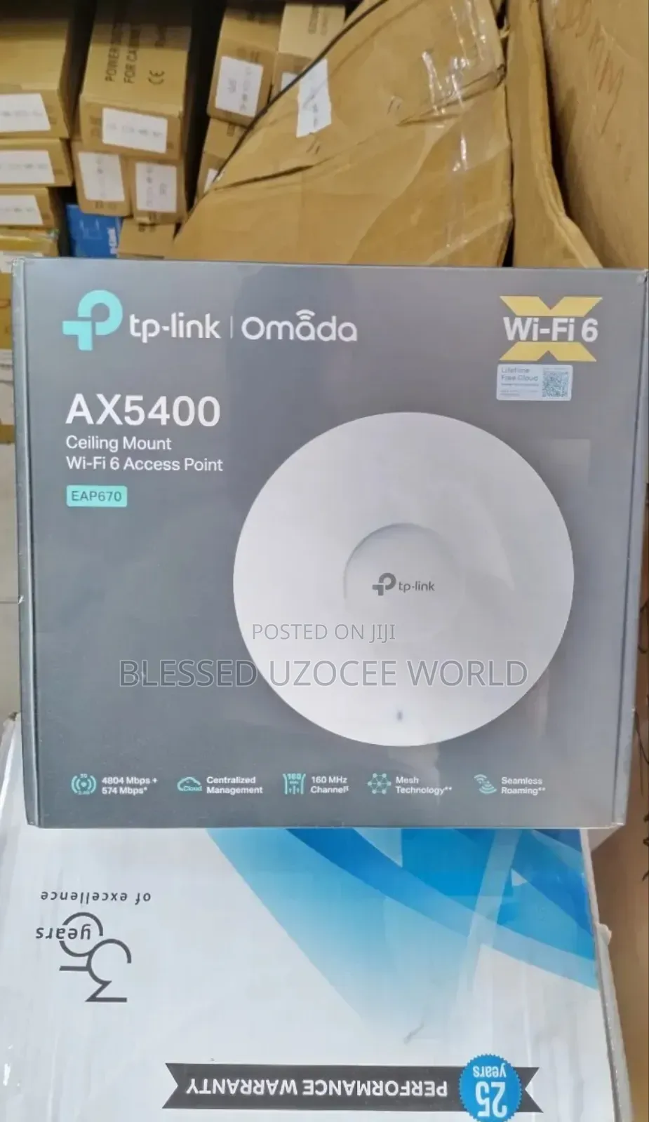Tplink Eap670 Ax5400 Omada Celling Mount Wifi 6 Access Point Device