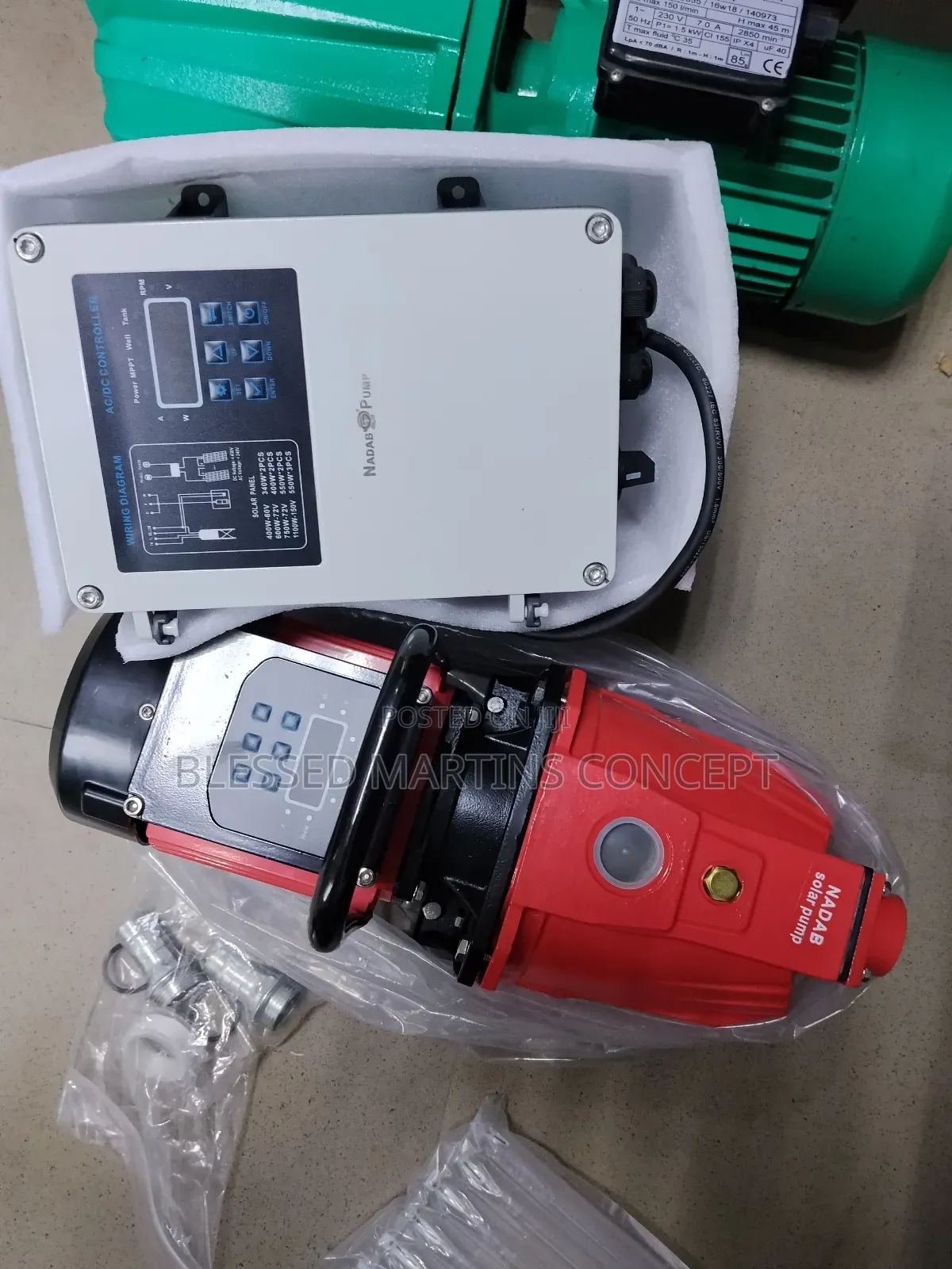 1.2hp AC/Dc Surface Solar Pump. 100% Copper Coil