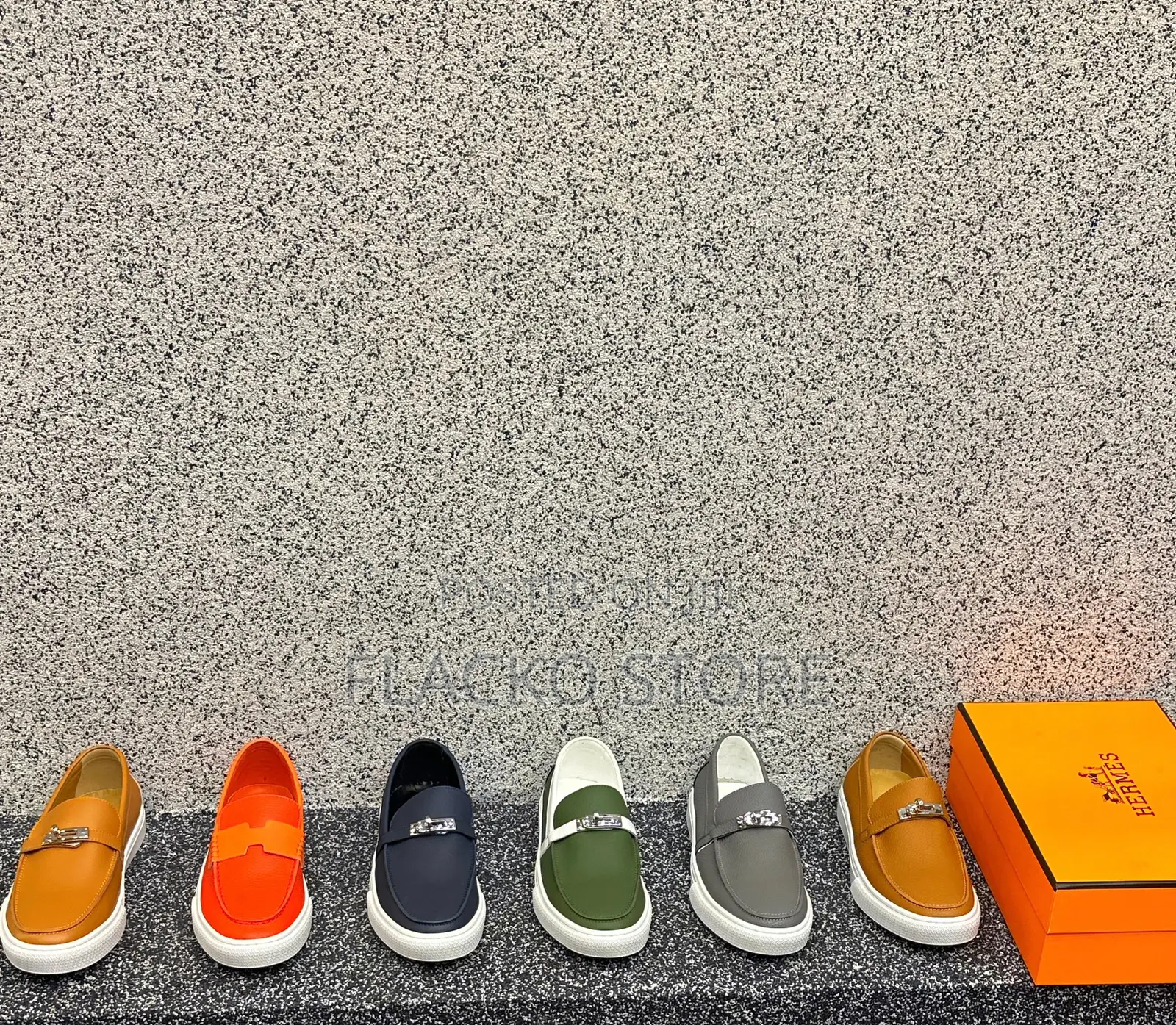 Original Hermes Casual Leather Sneakers