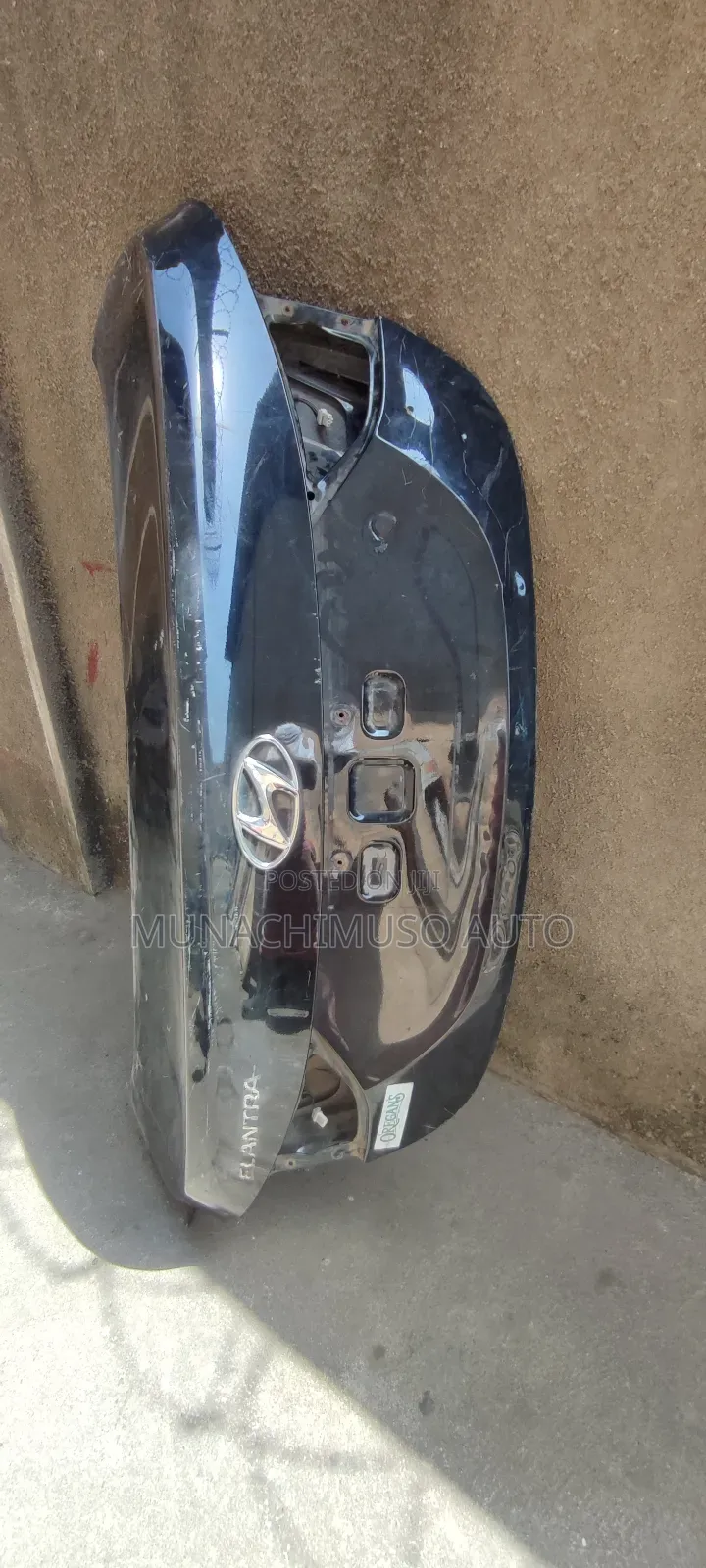 Empty Boot Hyundai Elantra 2013 Model