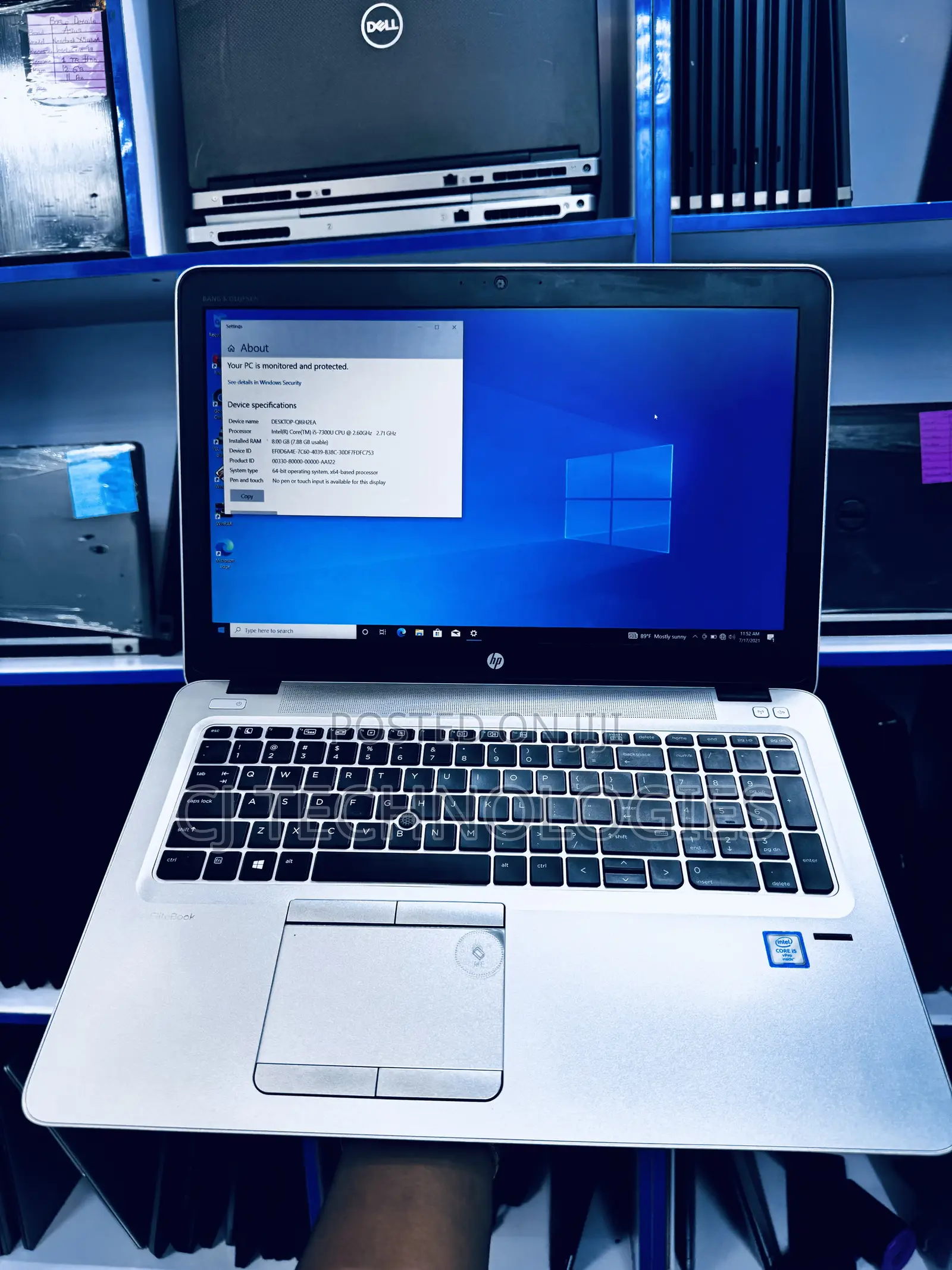 Laptop HP EliteBook 850 G4 8GB Intel Core i5 SSD 256GB